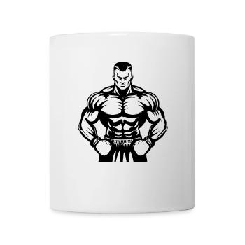 Dessin de boxeur - Mug blanc - blanc - Devant