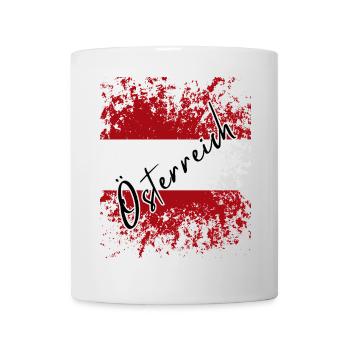 Flag of Austria, Austrian pride - Mug - white - Front