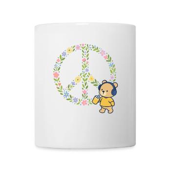 Peace Flowers Blossoms - Mug - white - Front