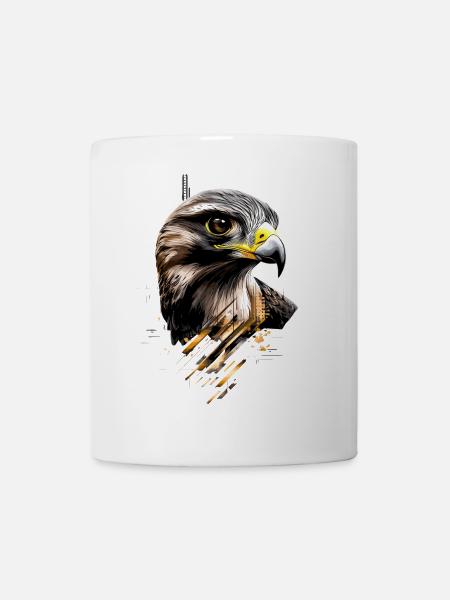 Falke Turmfalke Falkenjagd Wanderfalke Süße Falken - Tasse - Weiß
