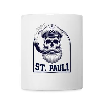 St.Pauli Kiez Hamburg Totenkopf Sankt Pauli - Tasse - Weiß - Vorne