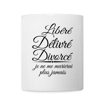 Released, Delivered, Divorced Gift - Mug - white - Front