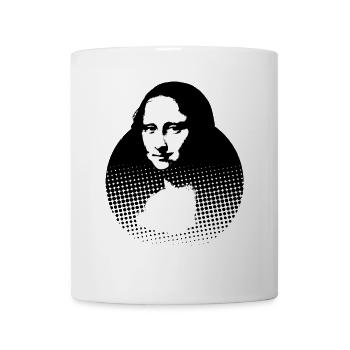 Mona Lisa, Leonardo da Vinci - Tasse - Weiß - Vorne