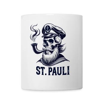 St.Pauli Kiez Hamburg Totenkopf Sankt Pauli - Mug blanc - blanc - Devant