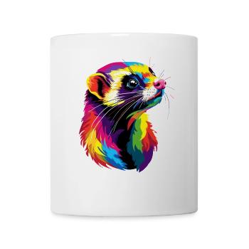 Furet Furet Putois Martre Belette Mignon Furet - Mug blanc - blanc - Devant