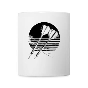 Dartpfeile Zeichnung - Tasse - Weiß - Vorne