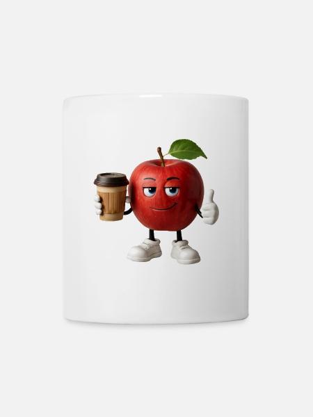 Apfelkaffee - Tasse - Weiß