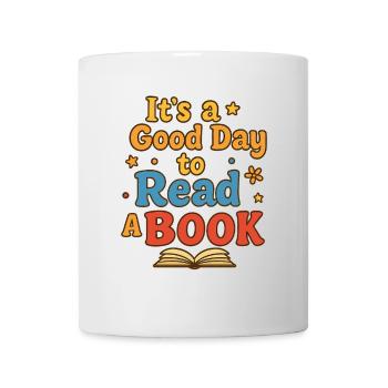 Guter Tag zum Lesen - Tasse - Weiß - Vorne