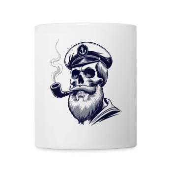 Captain Hamburg St Pauli Hanseatic City Skull - Mug - white - Front