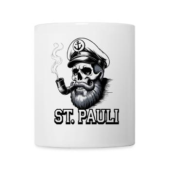 St.Pauli Kiez Hamburg Totenkopf Sankt Pauli - Mug blanc - blanc - Devant