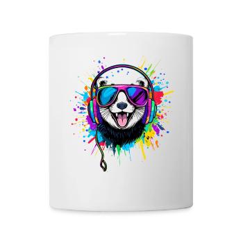 Furet Furet Putois Martre Belette Mignon Furet - Mug blanc - blanc - Devant
