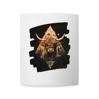 Scottish Highland cattle - Mug - white - Front