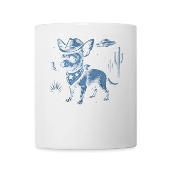 Chihuahua Cowboy Hat Bandana Desert Cactus - Mug - white - Front