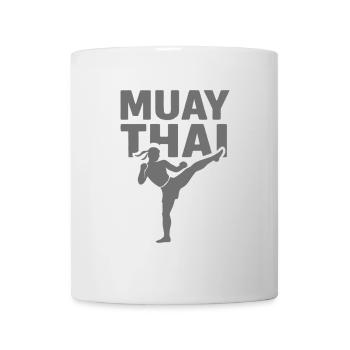 Combattant de Muay Thai - Mug blanc - blanc - Devant