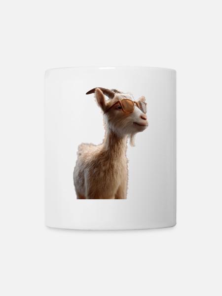 Chèvre Chèvre domestique Capricorne Chèvre Chèvre Chèvre mignonne - Mug blanc - blanc