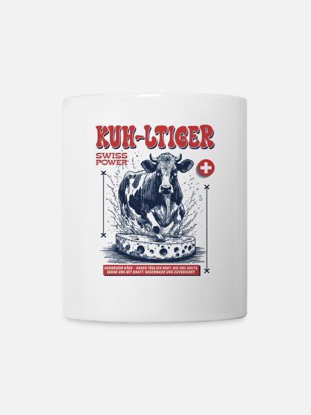 Chemise suisse : fromage, vache et flair gastronomique - Mug blanc - blanc