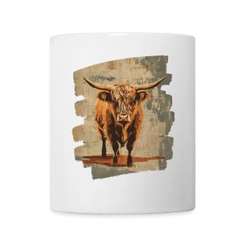 Scottish Highland cattle - Mug - white - Front