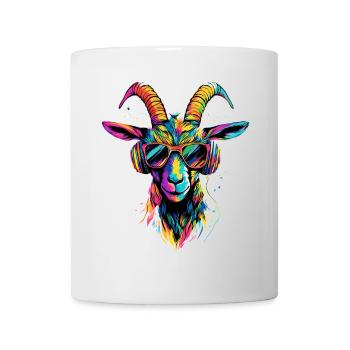 Chèvre Chèvre domestique Capricorne Chèvre Chèvre Chèvre mignonne - Mug blanc - blanc - Devant