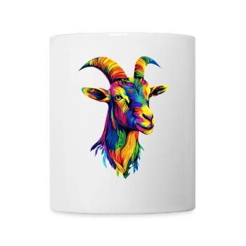 Chèvre Chèvre domestique Capricorne Chèvre Chèvre Chèvre mignonne - Mug blanc - blanc - Devant