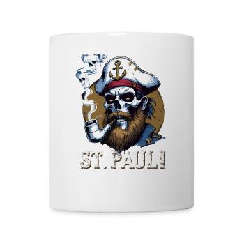 St.Pauli Kiez Hamburg Totenkopf Sankt Pauli - Mug blanc - blanc - Devant