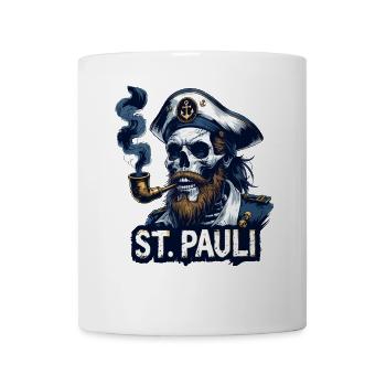 St.Pauli Kiez Hamburg Totenkopf Sankt Pauli - Mug - white - Front