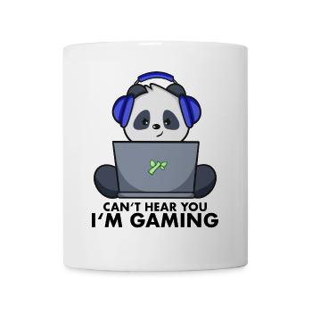 Panda Zocker - Gamer - désolé je joue - Mug blanc - blanc - Devant