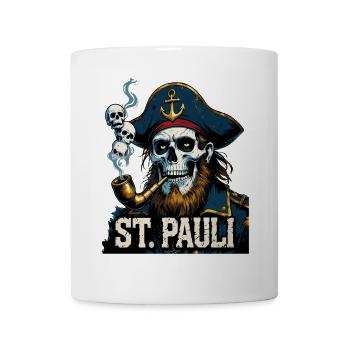 St.Pauli Kiez Hamburg Totenkopf Sankt Pauli - Mug blanc - blanc - Devant
