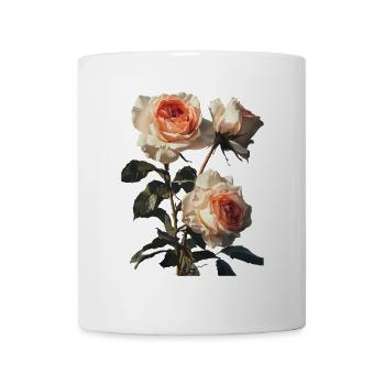 Rose - Tasse - Weiß - Vorne