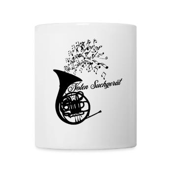 Waldhorn - Das Noten Suchgerät für Musiker - Tasse - Weiß - Vorne