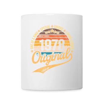 Rétro Vintage né en 1978 Millésime 1978 - Mug blanc - blanc - Devant