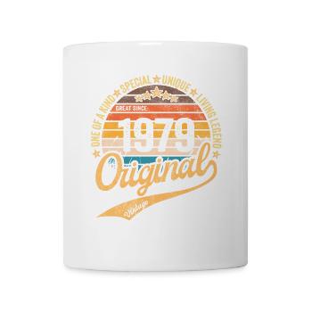 Rétro Vintage né en 1979 Millésime 1979 - Mug blanc - blanc - Devant