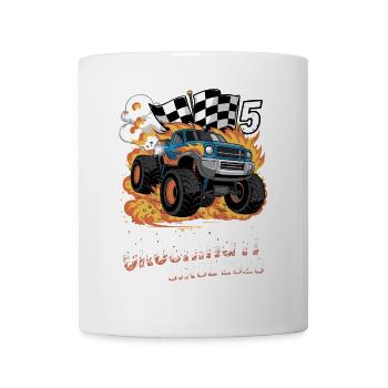 5th Birthday Monster Truck – Crushing It 2020 - Mug - white - Front