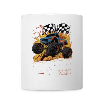 5th Birthday Monster Truck – Crushing It 2020 - Mug - white - Front