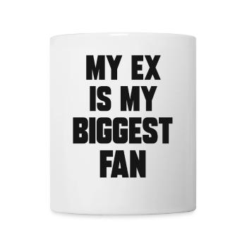 Mon ex est mon plus grand fan drôle Dictons sur l’ex - Mug blanc - blanc - Devant