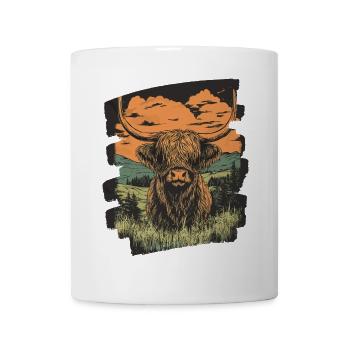 Bovins écossais des Highlands - Mug blanc - blanc - Devant