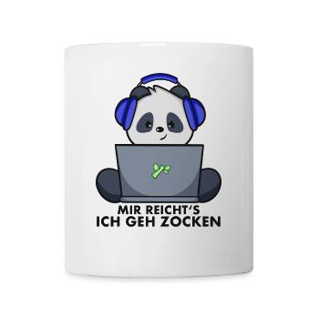 Panda Gamer - Mir reicht‘s ich geh zocken - Tasse - Weiß - Vorne