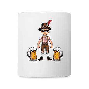 Garçon à Lederhosen Bière JGA Majorque Bavière Alcool - Mug blanc - blanc - Devant