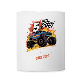 5th Birthday Monster Truck – Crushing It 2020 - Mug - white - Front