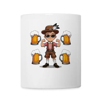 Garçon à Lederhosen Bière JGA Majorque Bavière Alcool - Mug blanc - blanc - Devant