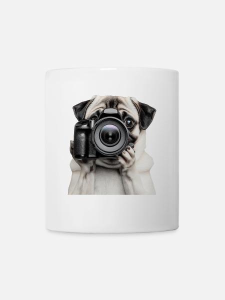 Mops - Tasse - Weiß