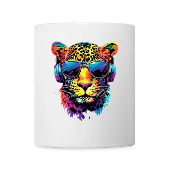 Leopard Panther Raubkatze Katze Panter Leoparden - Tasse - Weiß - Vorne
