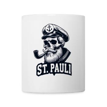St.Pauli Kiez Hamburg Totenkopf Sankt Pauli - Mug blanc - blanc - Devant
