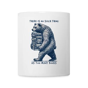 Funny book lover bear statement for book fan - Mug - white - Front
