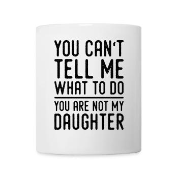 Funny Dad Tees Father Daddy Papa From Daughter Dad - Mug blanc - blanc - Devant