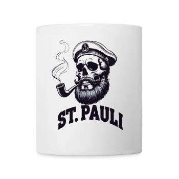 St.Pauli Kiez Hamburg Totenkopf Sankt Pauli - Mug blanc - blanc - Devant
