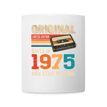 Original 1975 Rétro Cassette Design 50e anniversaire - Mug blanc - blanc - Devant