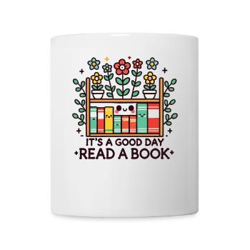 Bookworm Funny Book Saying Floral Kawaii - Mug - white - Front