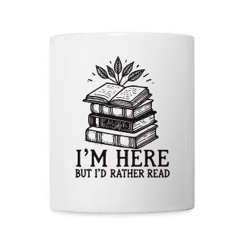 Retro Buch Design für Buchliebhaber und Leseratte - Tasse - Weiß - Vorne