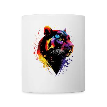 Panther Leopard Raubkatze Süße Großkatze Panter - Tasse - Weiß - Vorne