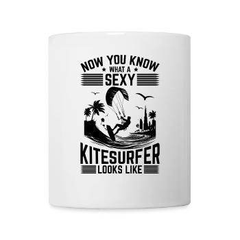 Now you know what a sexy kitesurfer looks like - Tasse - Weiß - Vorne